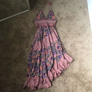 Free People Floral Halter Dress Sz. S